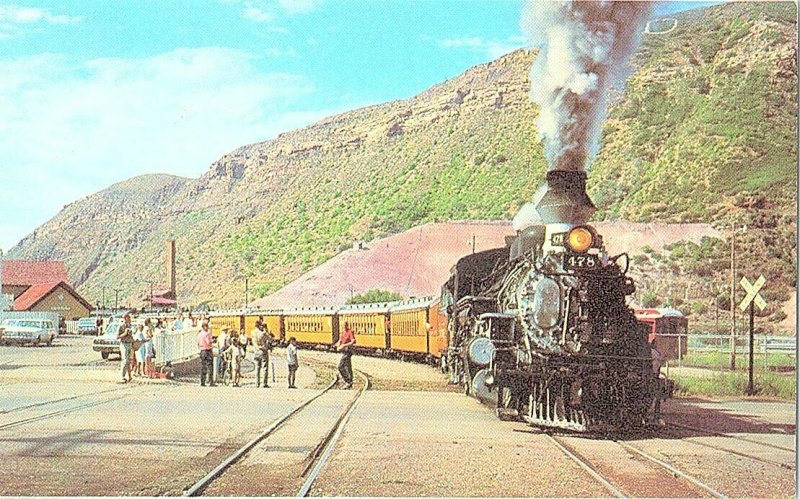 Denver Rio Grande Narrow Gauge Train CO Vintage Postcard Standard View Card