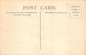 L018 France Aviation Pioneer Leriot crossing the Channel ship vintage postcard