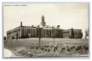 Vintage 1930's Photo Postcard Panoramic View The University of Omaha Nebraska