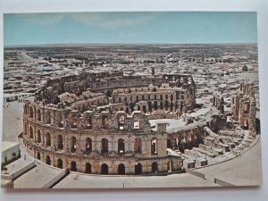 Tunisia, Africa, 1597, El Djem, Roman amphitheatre, Vintage Postcard