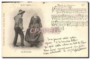 Old Postcard Folklore The Auvergne Bourree