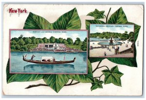 Terrace And Condola Central Park Bethesda Fountain Central Park NY Postcard