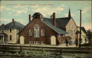 Chehalis WA Church & Manse c1910 Postcard