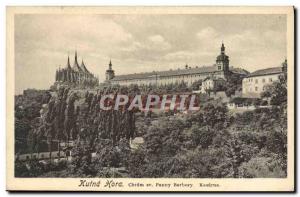 Postcard Old Kuina Hora Sv Chram Panny Barbory ​​Kasarna