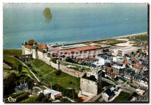 Modern Postcard Dieppe View Aerienne Le Chateau