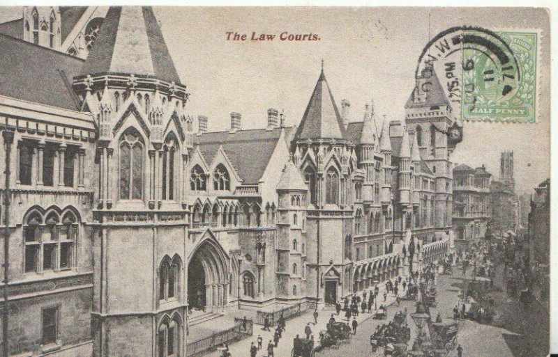 London Postcard - The Law Courts - Ref TZ1052