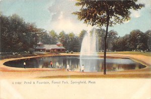 Pond & Fountain Forest Park - Springfield, Massachusetts MA  