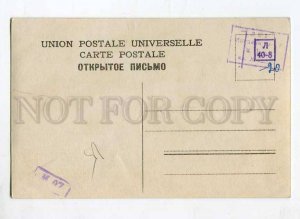 261930 Black PUPPY Dog & Chicken by Ben AUSTRIAN Vintage PC