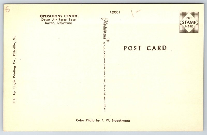 Dover Delaware Air Force Base~Operations Center~Military Air Transport~1950s Car