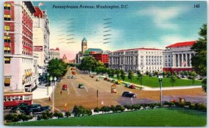Postcard - Pennsylvania Avenue - Washington, District of Columbia