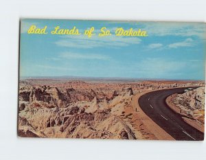 Postcard One of the most unusual drives, Bad Lands of South Dakota