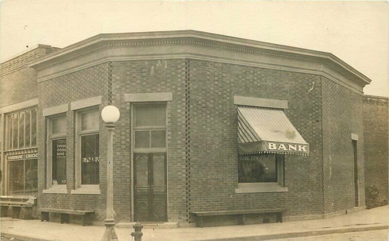 c1910 Bank Of Mount Angel Marion Oregon RPPC Photo Postcard