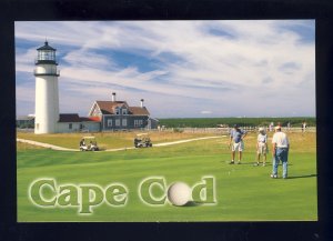 Truro, Massachusetts/MA Postcard, Highland Light/Lighthouse,Golf Course,Cape Cod