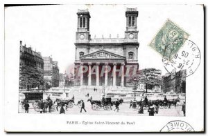 Postcard Old Paris Church of Saint Vincent de Paul