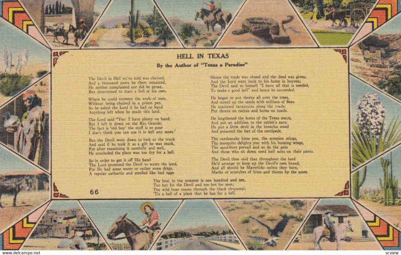 Hell in TEXAS , 1930-40s ; Poem