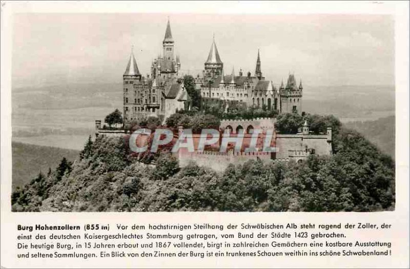 Postcard Old Burg Hohenzollern