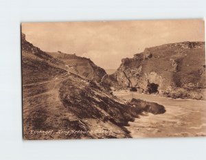 Postcard King Artur's Castle Tintagel England