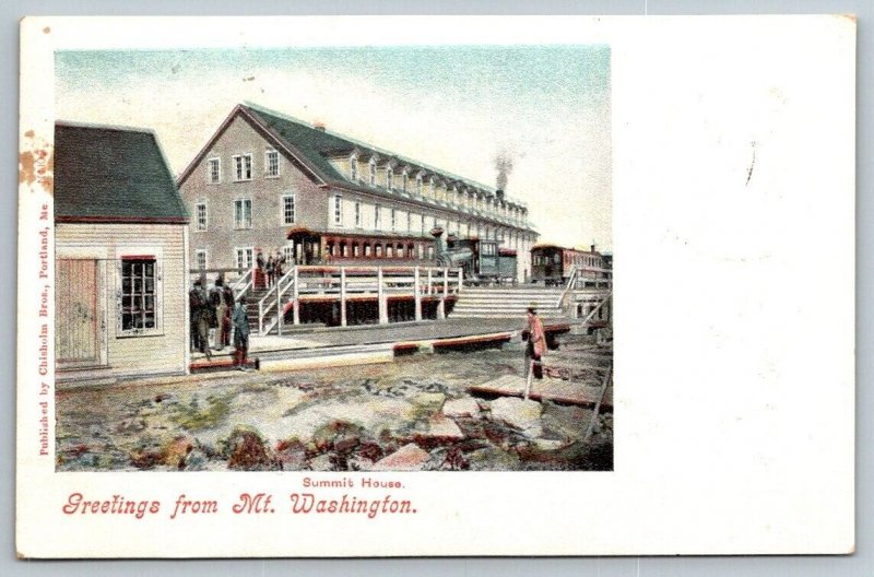 Summit House Mt. Washington  New Hampshire  Postcard  1904