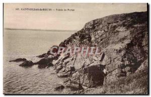 Old Postcard Pointe Saint Gildas Rhuys Portas