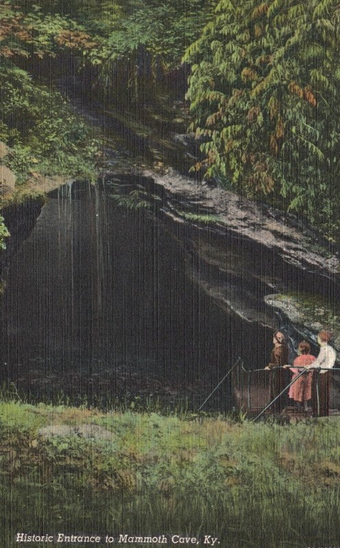 Vintage Postcard Historic Entrance Mammoth Cave Kentucky National Park Kentucky