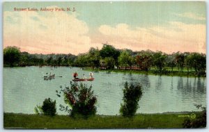 Postcard - Sunset Lake - Asbury Park, New Jersey