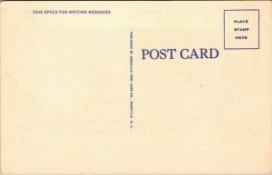 Vtg Clayton Georgia GA Hotel Green & Annex 1930s Old Linen Postcard