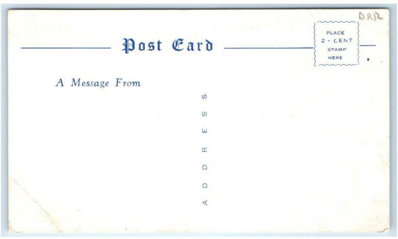 LUDINGTON, MI Michigan ~ Roadside GIBBS RESTAURANT c1940s Mason County Postcard 