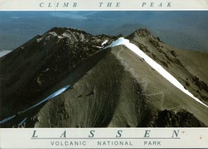 California Lassen Volcano National Park Aerial View Of Lassen Peak and Lassen...