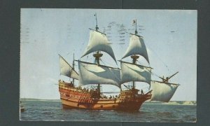 Ca 1960 Replica Of The Mayflower Which Brought Settlers To America In 1620