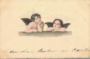 Two little angels Litho 02.83 