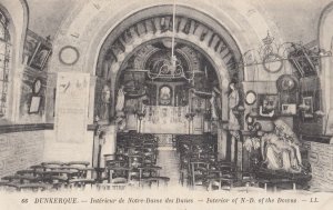 Dunkerque Notre Dames Des Dunes Interieur Dame Of The Downs Religious Postcard