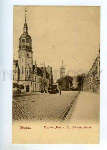 247713 GERMANY DESSAU Johannskirche church TRAM Vintage PC