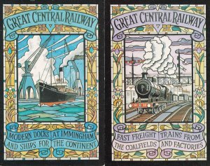 Great Central Railway Coalfields Factory Birmingham 2x Postcard s