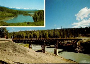 Canada British Columbia Nass River and Bridge