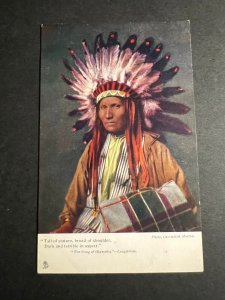 Mint Canada Postcard Song of Hiawatha Longfellow Indian Native American