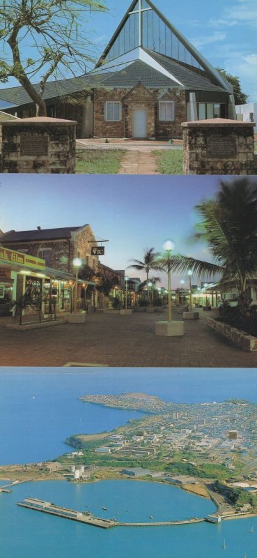 Darwin Smith Street Mall Cathedral Kodak Camera 3x Australia Postcard s