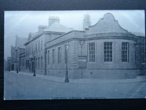 Cumbria WORKINGTON Finkle St. CARNEGIE LIBRARY (2) c1905 Postcard by Renney & Co