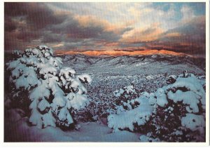 Sangre de Cristo Mt Range in Winter near Santa Fe New Mexico  4 by 6