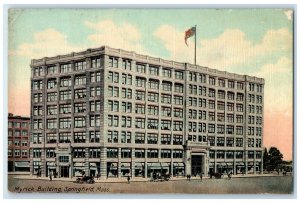 1912 Myrick Building Exterior Springfield Massachusetts Vintage Antique Postcard