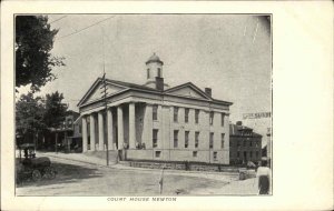 Newton New Jersey NJ Court House c1910 Vintage Postcard