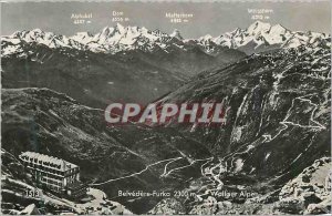 Postcard Modern Belvedere Furka Walliser Alpen