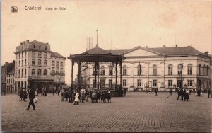 Belgium Charleroi Hôtel de Ville Vintage Postcard C215