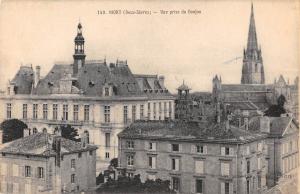 BF10480 vue prise du donjon niort france        France