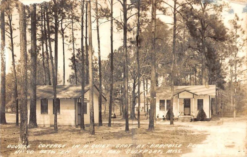 Gulfport Mississippo Paradise Point Real Photo Antique Postcard K102170