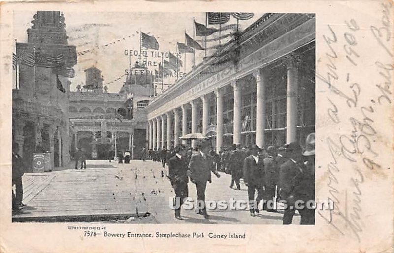 Bowery Entrance, Steeplechase Park - Coney Island, New York