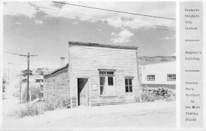 RPPC Hangman's Building Virginia City, MT Far West Photo 1963 Vintage Postcard