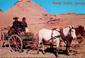 New Mexico Najo Indian Reservation Typical Navajo Family