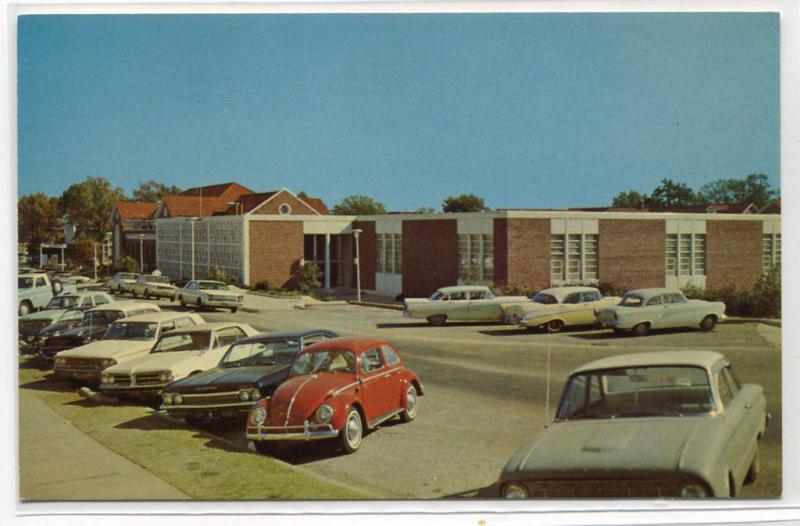 Johnson Commons Volkswagen Beetle Car University Mississippi Oxford MS postcard