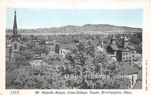 Mt Holyoke Range from College Tower - Northampton, Massachusetts MA