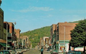 Main Street - US Route 219 & Route 46 Seneca Highlands in Bradford, PA Postcard